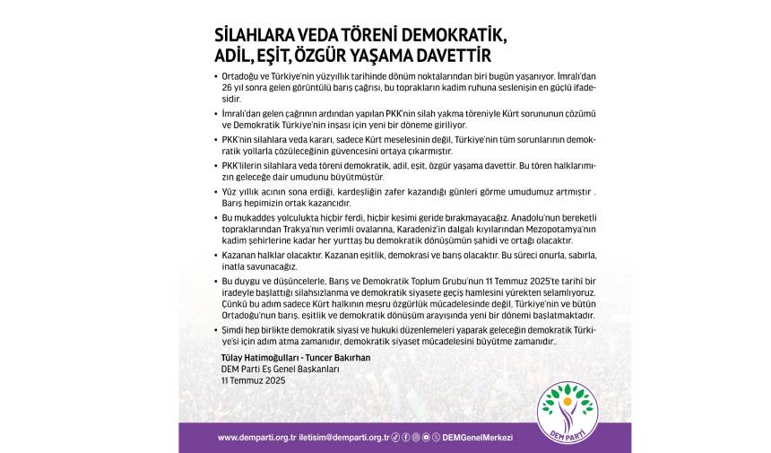 Dem Açıklama