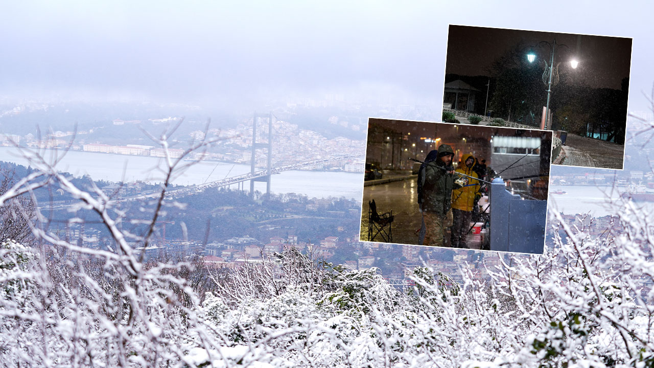Bazı ilçeler beyaza büründü! İşte İstanbul'dan kar manzaraları