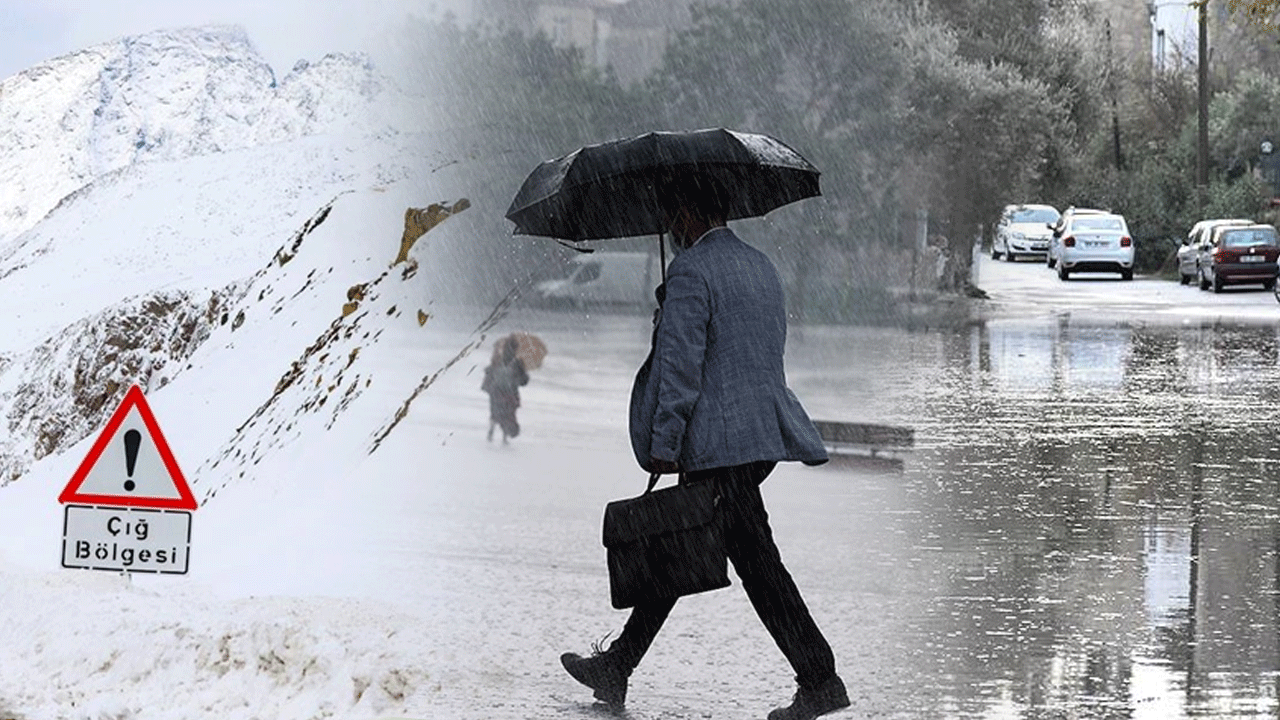 Meteoroloji'den çok sayıda ile uyarı! Sağanak, sel ve çığ...
