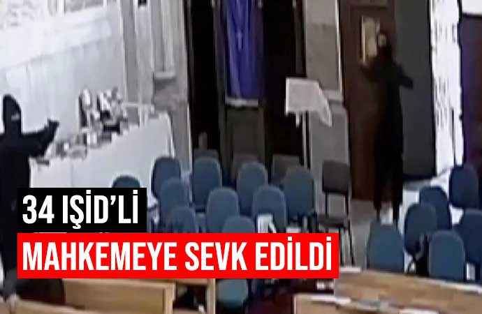 İstanbul Sarıyer'deki Santa Maria Latin Kilisesi'ne silahlı saldırı düzenleyen ve IŞİD'li oldukları değerlendirilen Tacikistan uyruklu A.K. ve Rusya uyruklu D.T. ile onlarla bağlantılı oldukları değerlendirilen diğer 34 şüpheli tutuklama talebiyle nöbetçi hakimliğe sevk edildi. Sevk yazısında gözaltına alınan M. Alısher Ugli Mirzoev'in 2023 yılında İstanbul'da IŞİD'lilere eğitim vermek için çiftlik aradığı belirtildi.