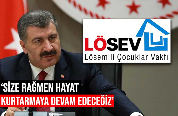 Sağlık Bakanlığı, Fahrettin Koca, LÖSEV, Lösemili Çocuklar Vakfı 