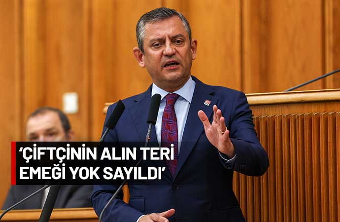 Özgür Özel, CHP, AKP, Tarım ve Orman Bakanlığı, tarım, çiftçi