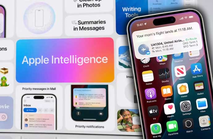 iPhone'lara iOS 18'le gelmesi planlanan yapay zeka destekli 'Apple Intelligence' özelliğinin ertelendiği iddia edildi. 