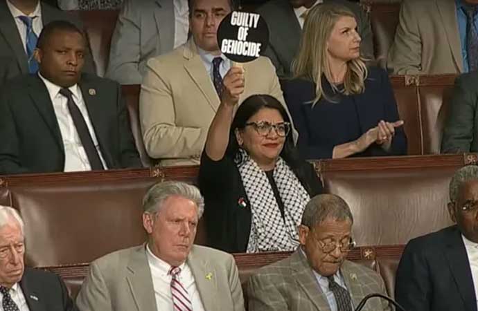 Rashida Tlaib, ABD Kongresi, Binyamin Netanyahu