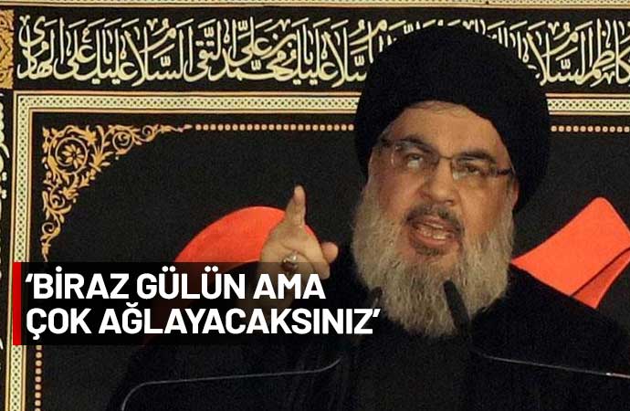 Hizbullah lideri Hasan Nasrallah, İsrail'in Hizbullah'ın üst düzey komutanlarından Fuad Şükür'ü öldürmesine ilişkin açıklama yaptı. Nasrallah, 'Sadece bir destek cephesi olmanın ötesine geçtik. Bu tüm cephelerde açık bir savaş. Yeni bir aşamaya girdik” dedi.