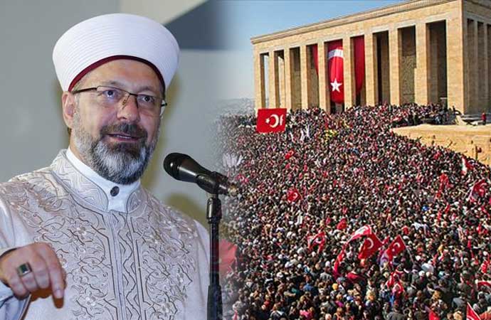 Diyanet İşleri Başkanı Ali Erbaş, 30 Ağustos Zafer Bayramı kutlamalarına katılmadı. 7 yıldır 42 ülkeyi ziyaret eden Erbaş, dünyanın çevresini 13 kez dolaşacak kadar yol yaptı ancak Anıtkabir’e bir kez bile uğramadı.