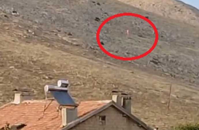 Kayseri Develi’de, mahallelinin paramotor sanıp ihbarda bulunduğu havadaki cisim, çizgi film karakterli helyum balonu çıktı.